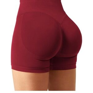 Burgundy & Deep Red Workout Shorts
